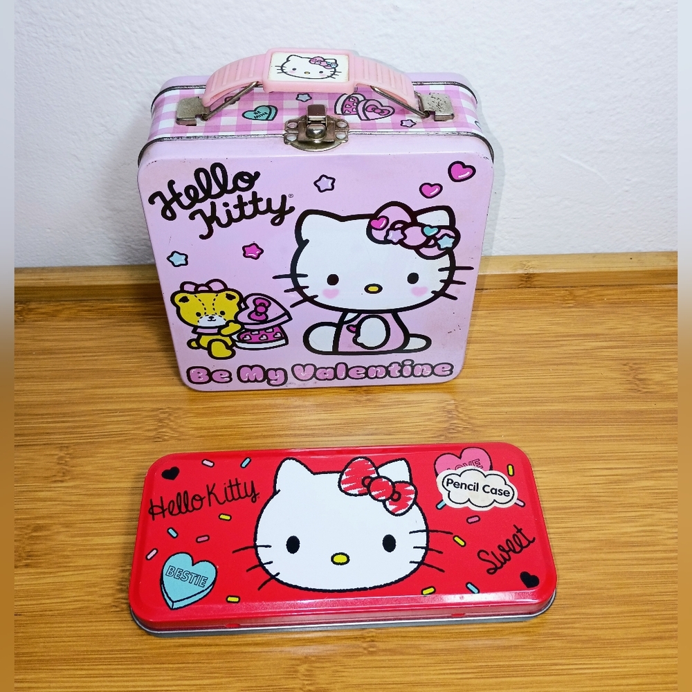 Hello Kitty Pink and Red Metal Cases